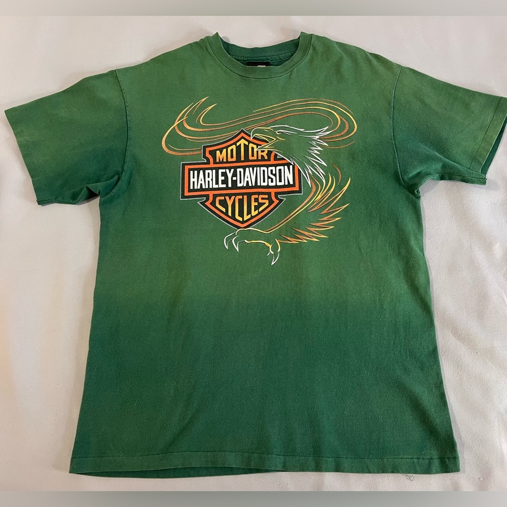 Vintage Harley Davidson Single Stitch Made‎ In USA  Biker Tee Souvenir Large